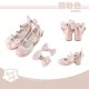 Sheep Puff Love Lace Medium Heel Shoes(Limited Pre-Order/8 Colours/Full Payment Without Shipping)